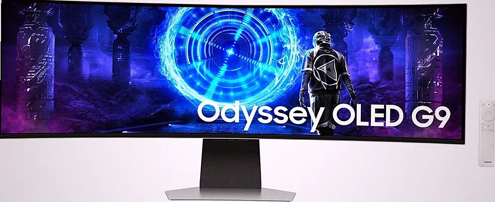 Samsung Gaming Monitor Odyssey OLED G95SD S49DG954SU Silber 49 Zoll Curved