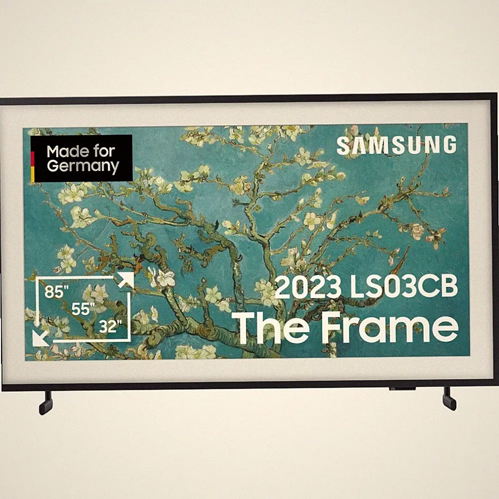 Samsung GQ32LS03CBU The Frame (2023) QLED-Fernseher schwarz 32 Zoll Triple-Tuner