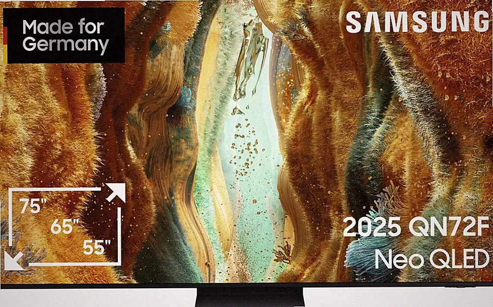Samsung GQ65QN72FATXZG Schwarz LED-Fernseher, 65 Zoll, 4K, Smart TV, QLED