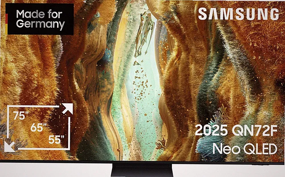 Samsung GQ75QN72FATXZG Schwarz Speditionsversand originalverpackte Neuware