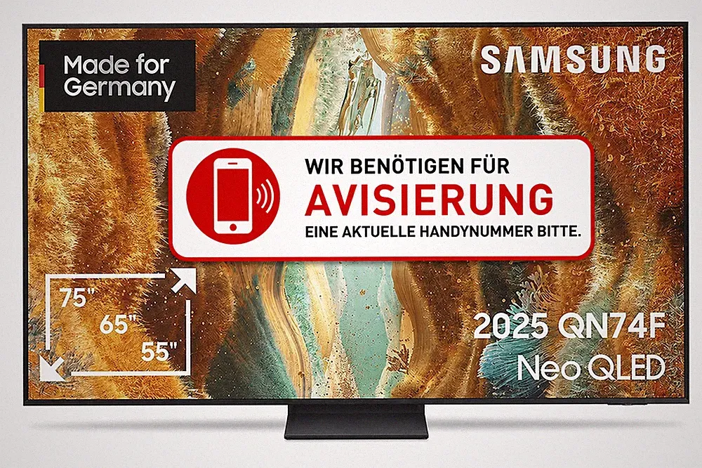 Samsung GQ85QN74FATXZG Neo QLED TV 85 Zoll 4K UHD HDR Smart TV Tizen 100Hz