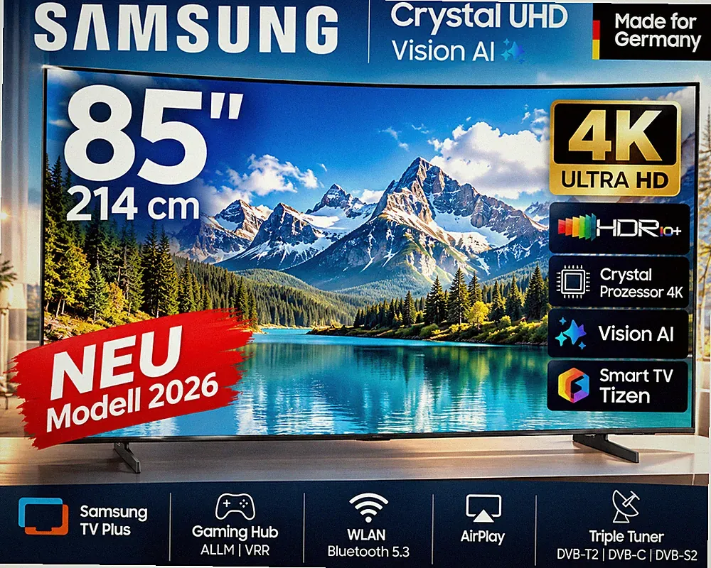Samsung GU85U8099H 85 Zoll 4K UHD Vision AI Smart TV HDR10+ Tizen 2026