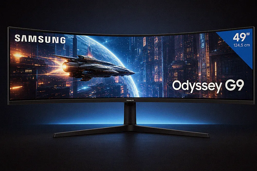 Samsung Odyssey G9 LC49HG90DMUXEN / 49-Zoll Curved Gaming-Monitor / QLED / 32:9
