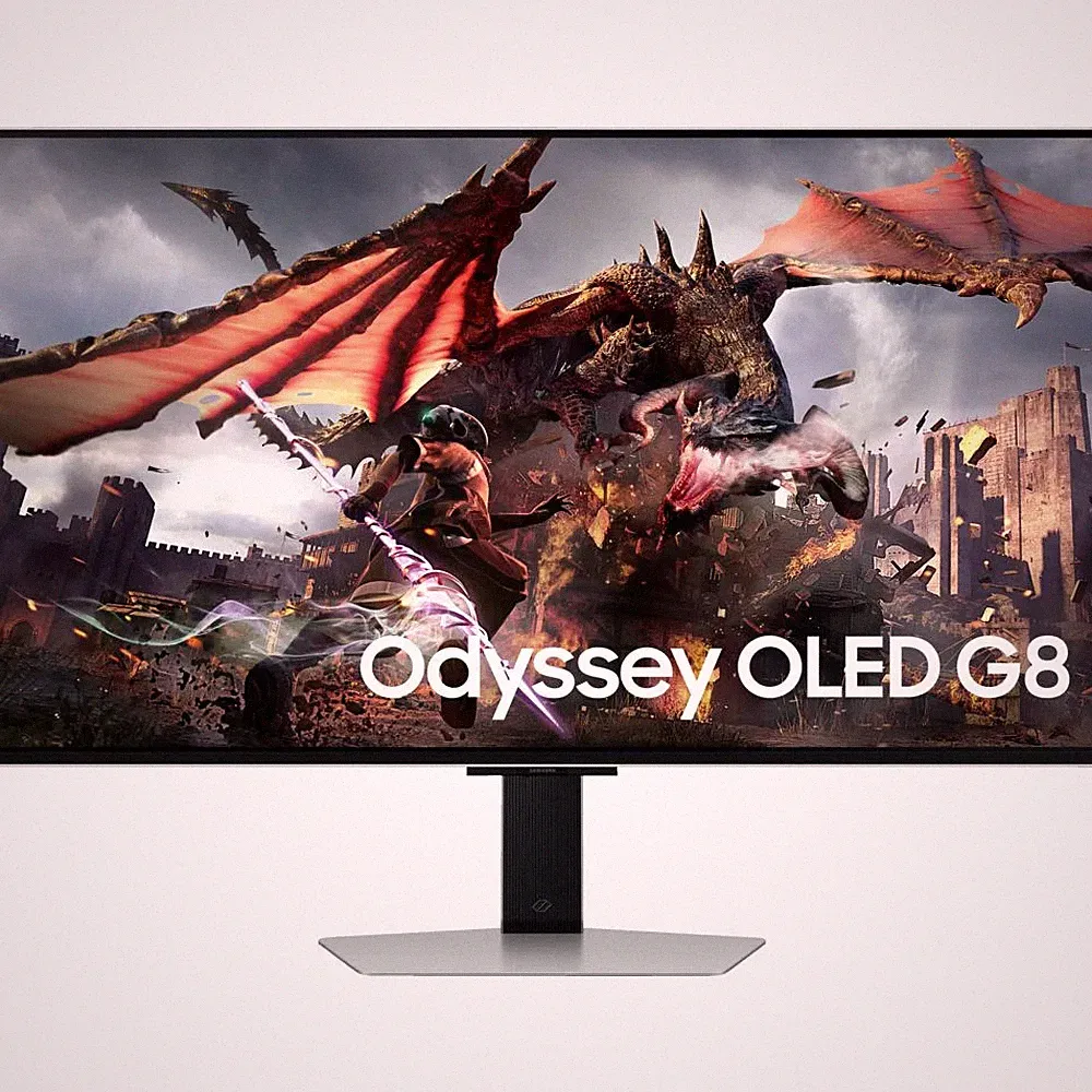 Samsung Odyssey OLED G80SD 32 Zoll UHD 4K Odyssey Gaming Monitor Silber LED