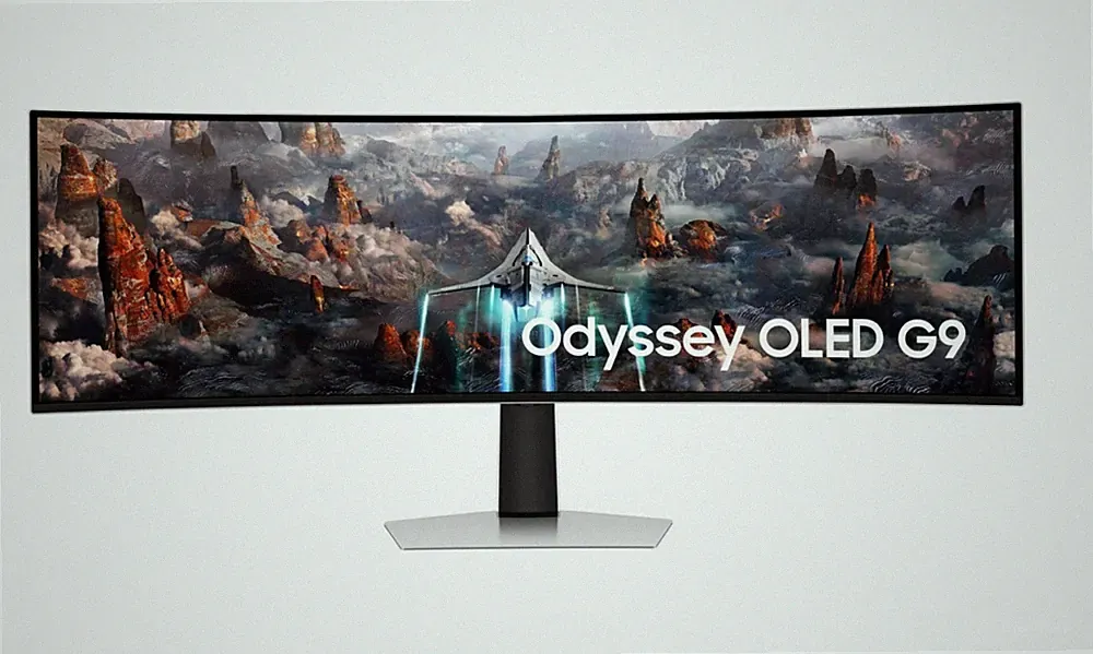 Samsung Odyssey OLED G93SC Curved Gaming Monitor, 49 Zoll, OLED-Panel 240 Hz