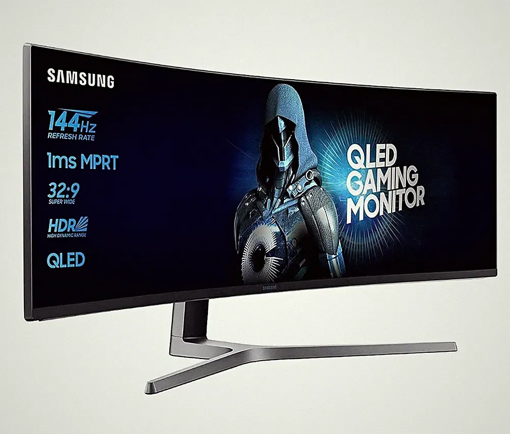 Samsung QLED Curved Gaming Monitor 32:9 144 Hz 1 ms HDR Schwarz