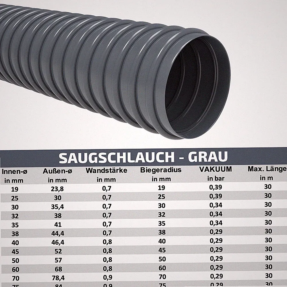 Saugschlauch Spiralschlauch Pumpenschlauch Förderschlauch Pool Druckschlauch