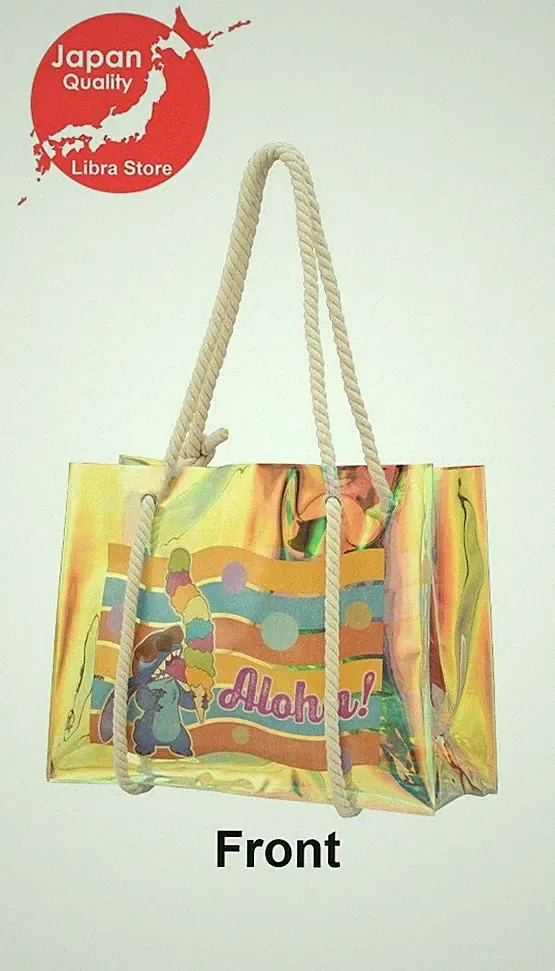 Seltene Disney Stitch Strandtasche 2024 B Ver. EXPRESS Aus Japan 40cm 15.75"
