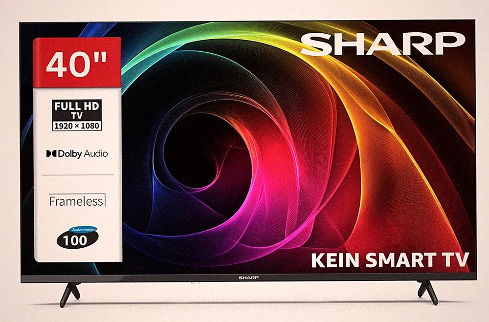 Sharp 40HA1705E 40 Zoll Fernseher LED TV Full HD Auflösung Triple-Tuner 2026