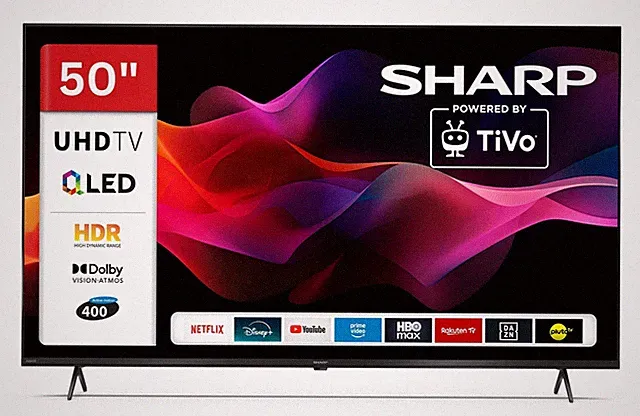 Sharp 50HM5745E QLED Fernseher 50 Zoll Smart TV TiVo 4K HDR Dolby Vision 2026