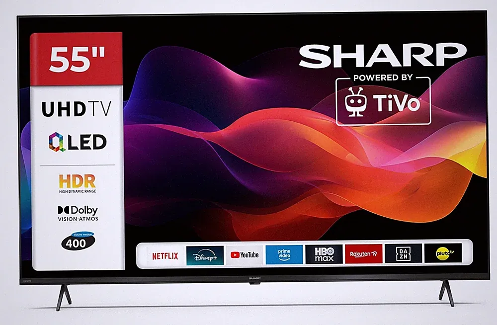 Sharp 55HM5745E QLED Fernseher 55 Zoll Smart TV TiVo 4K HDR Dolby Vision 2026