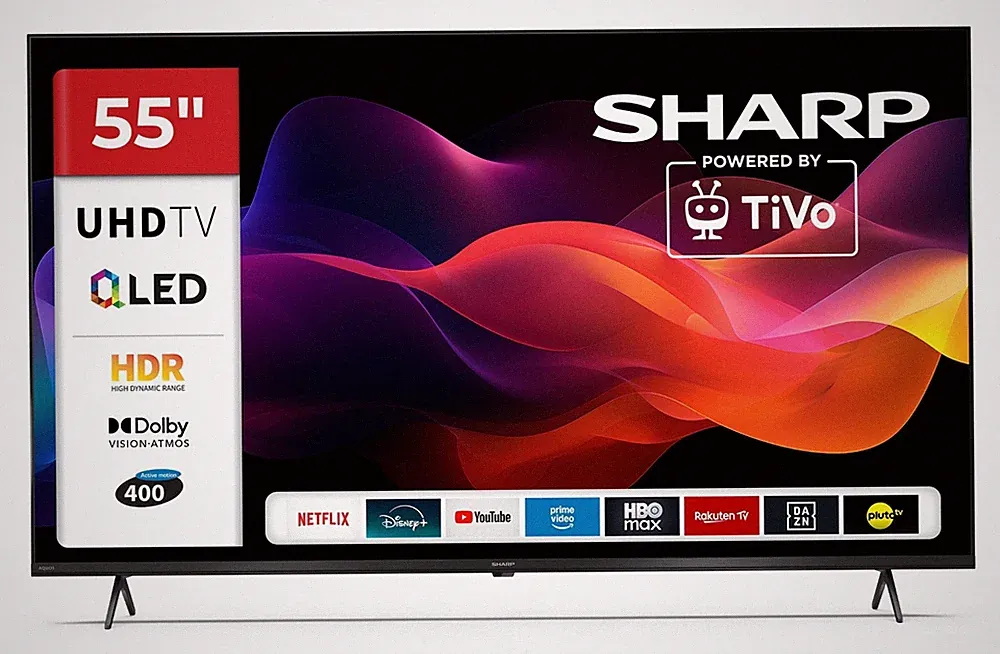 Sharp 55HM5745E QLED Fernseher 55 Zoll Smart TV TiVo 4K HDR Dolby Vision 2026