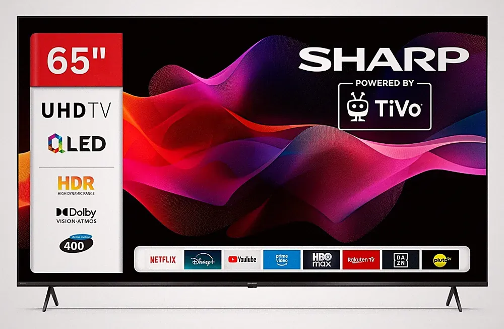 Sharp 65HM5745E QLED Fernseher 65 Zoll Smart TV TiVo 4K Dolby Vision HDR 2026