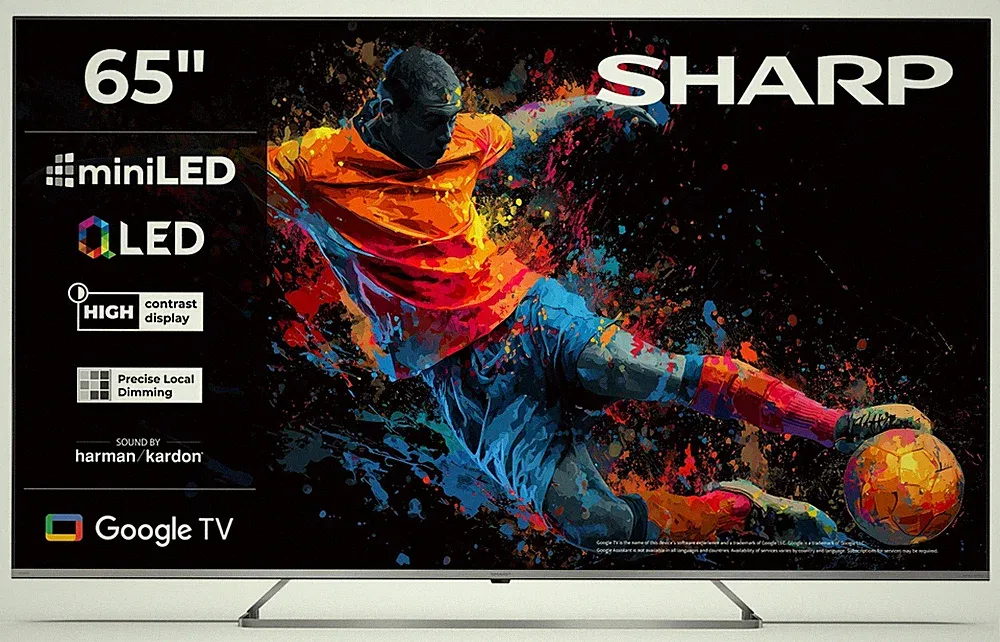 Sharp 65JP7765E QLED Fernseher 65 Zoll Google Smart TV 4K HDR Dolby Vision 2026