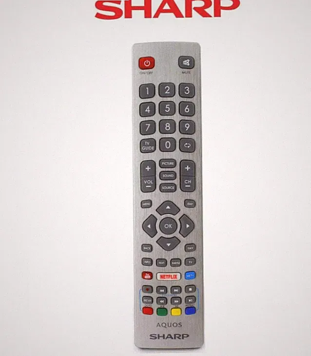 Sharp Aquos Smart TV Fernbedienung mit NETFLIX YouTube und 3D Tasten