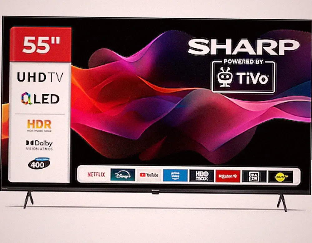 Sharp Fernseher Smart TV Fernsehgerät 55HM5245E 55 Zoll QLED 4K UHD *B-Ware