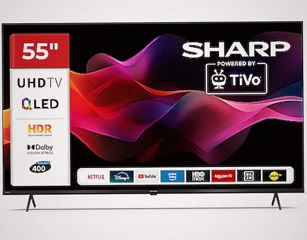 Sharp Fernseher Smart TV Fernsehgerät 55HM5245E 55 Zoll QLED 4K UHD *B-Ware