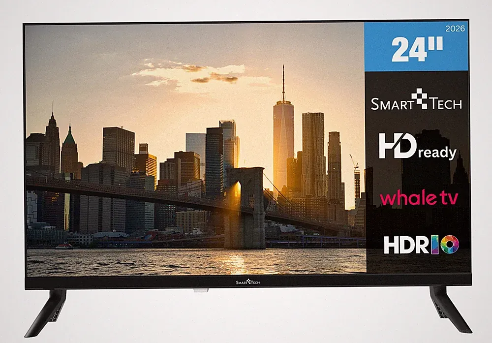 Smart Tech 24HH01V Fernseher 24 Zoll Whale Smart TV HD HDR Triple-Tuner 2026