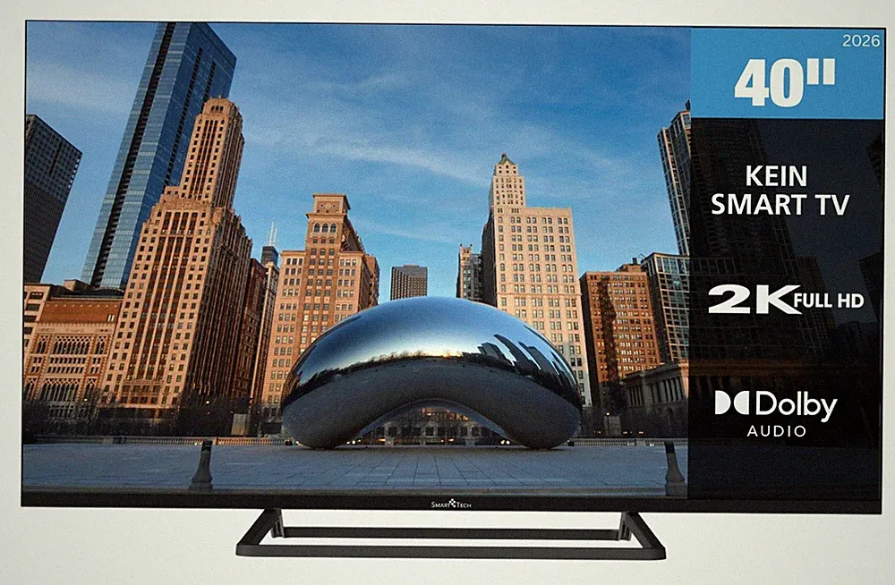 Smart Tech 40FN01V3 40 Zoll Fernseher LED TV Full HD Auflösung Triple-Tuner 2026