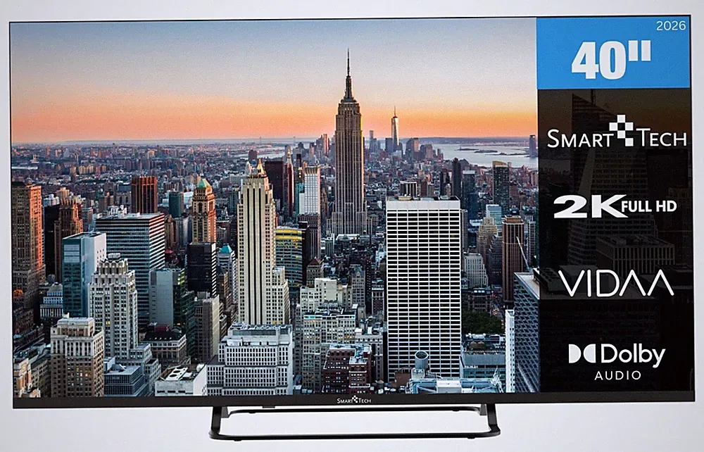 Smart Tech 40FV02V Fernseher 40 Zoll Smart TV VIDAA Full HD Triple-Tuner 2026