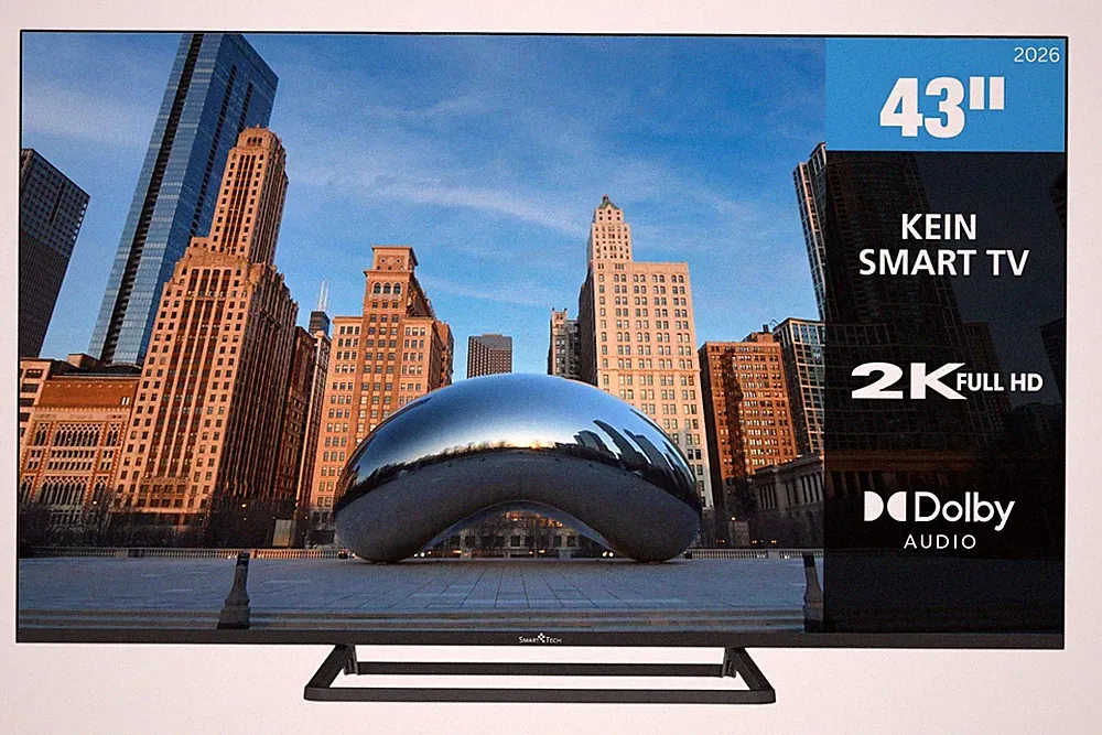 Smart Tech 43FN01V3 43 Zoll Fernseher LED TV Full HD Auflösung Triple-Tuner 2026