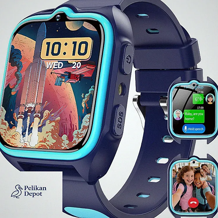 Smartwatch für Kinder mit 1,75 Zoll HD-Touchscreen GPS SOS 4G