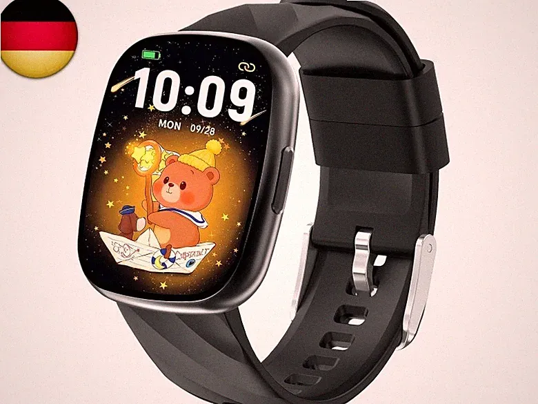 Smartwatch Kinder, Telefonuhr Sport Fitness für Kinder, IP68 Wasserdicht, 100+