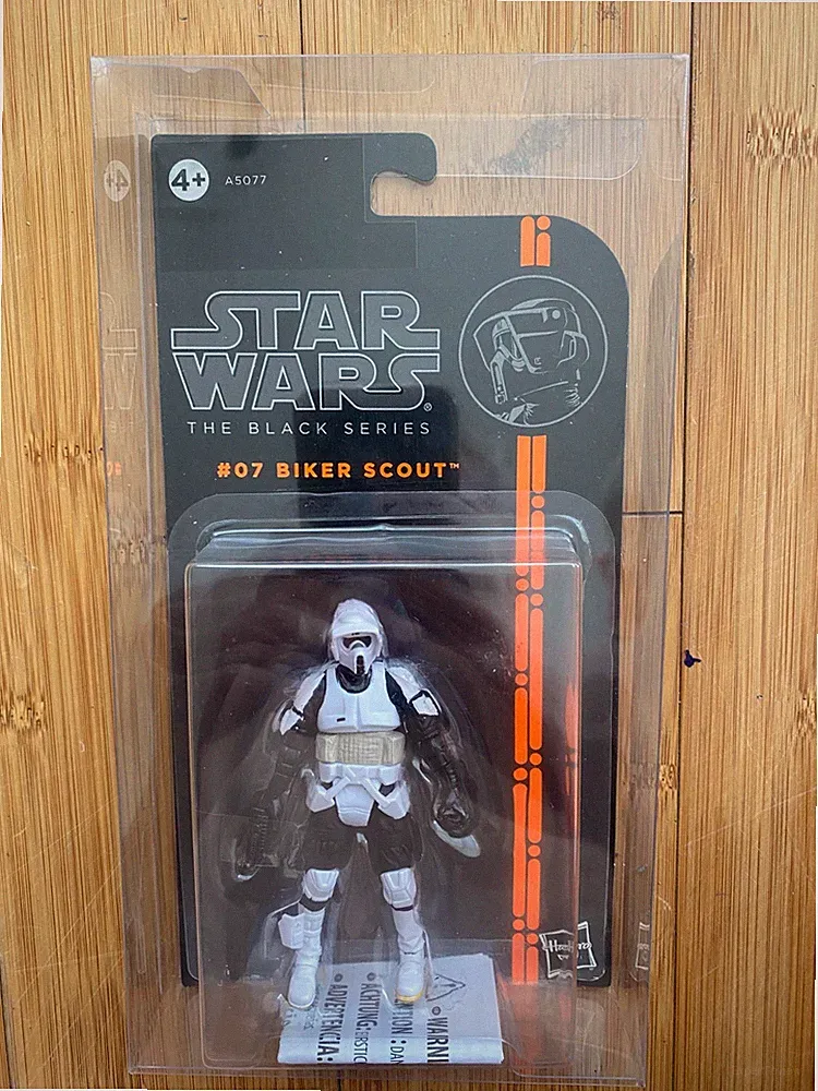 STAR WARS 3.75 Zoll The Black Series #07 BIKER SCOUT Action Figure HASBRO Orange