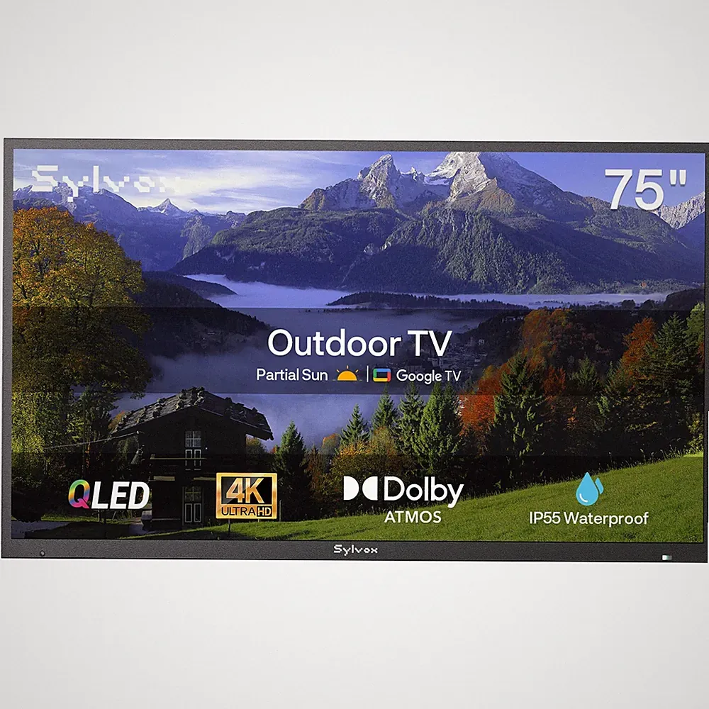 Sylvox 190cm/75 Zoll Google TV Fernseher 4K 1000nit Dolby Atmo Deck Pro 2.0 QLED