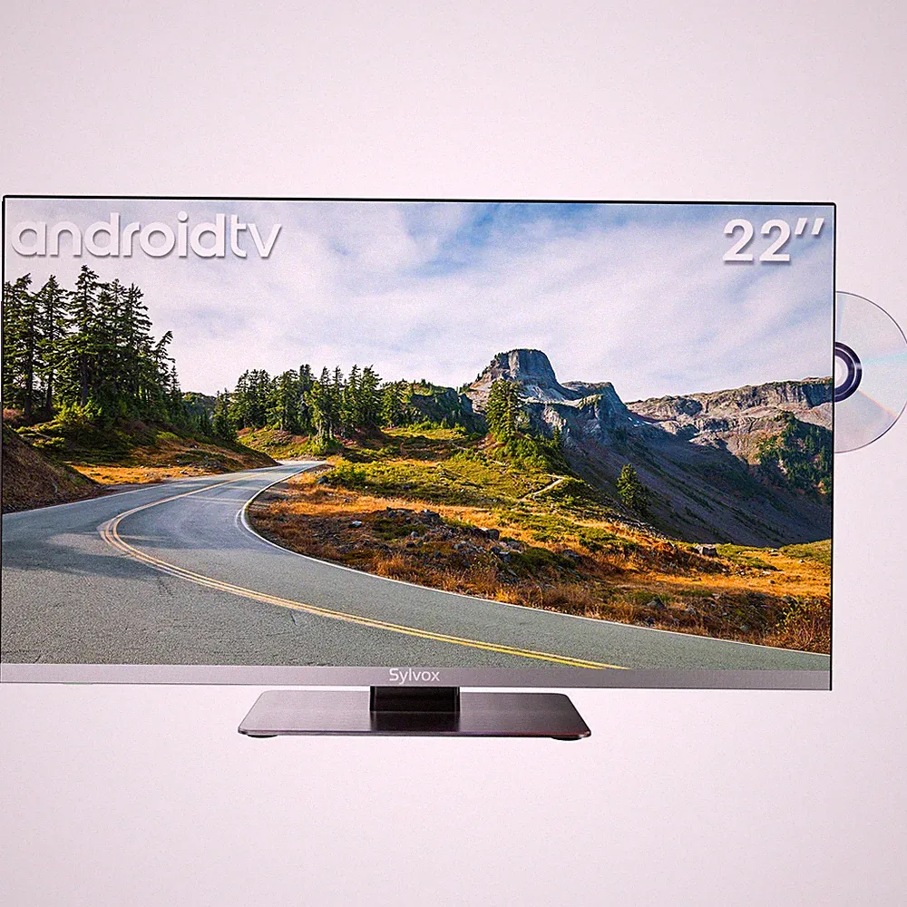 Sylvox 22-Zoll-Smart-TV für Wohnmobile,DVD-Player,Dolby Atmos,rahmenloses Design