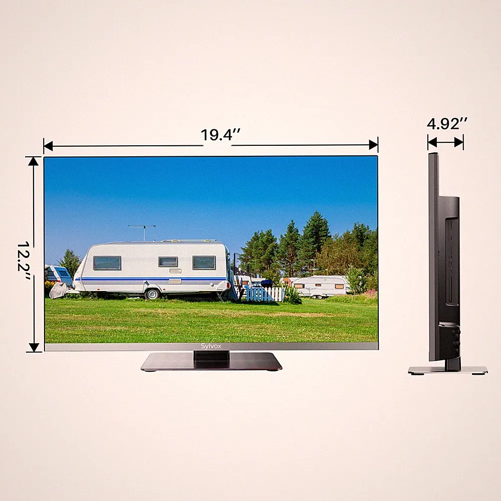 Sylvox 22In 12 Volt Fernseher mit DVD Play Wohnmobil-Fernseher nicht intelligen