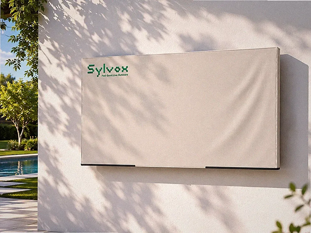 Sylvox 75 Zoll Fernseher-Wasserschutzhülle für den Außenbereich wasserdicht