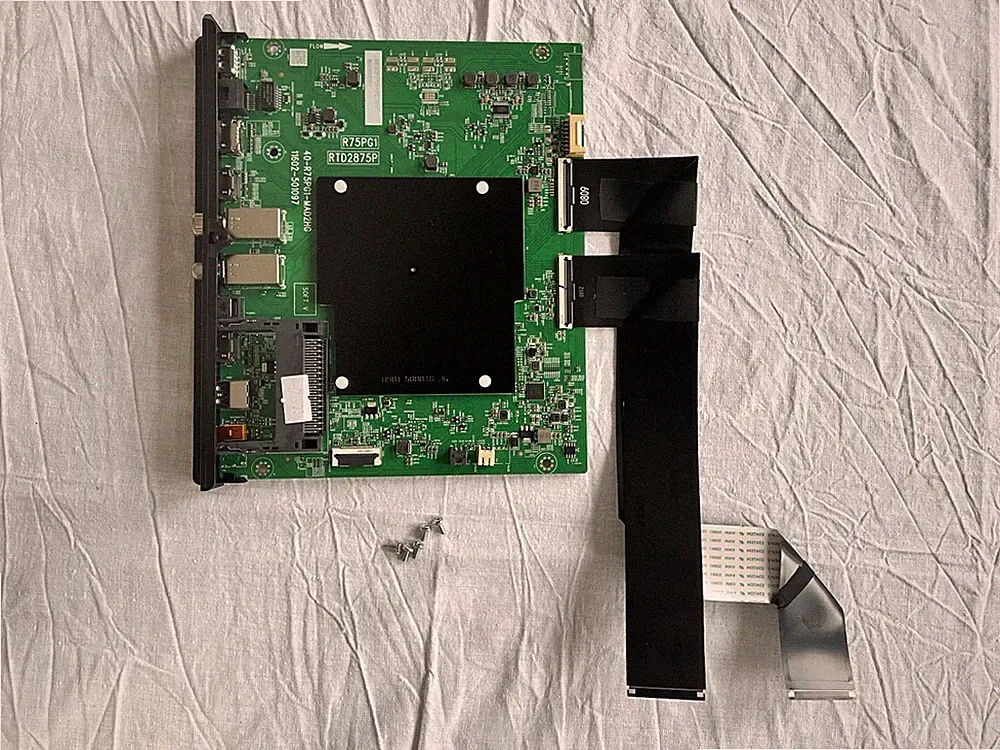 TCL 43 Zoll 43QLED780 - R75PG1-MAD2HG Mainboard / Hauptplatine + Flexband