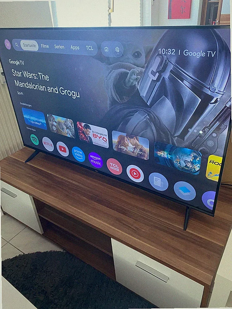 TCL 55 zoll 4K HDR Smart TV Android TV Apple Air Play HDMI 2.1 Dolby Audio