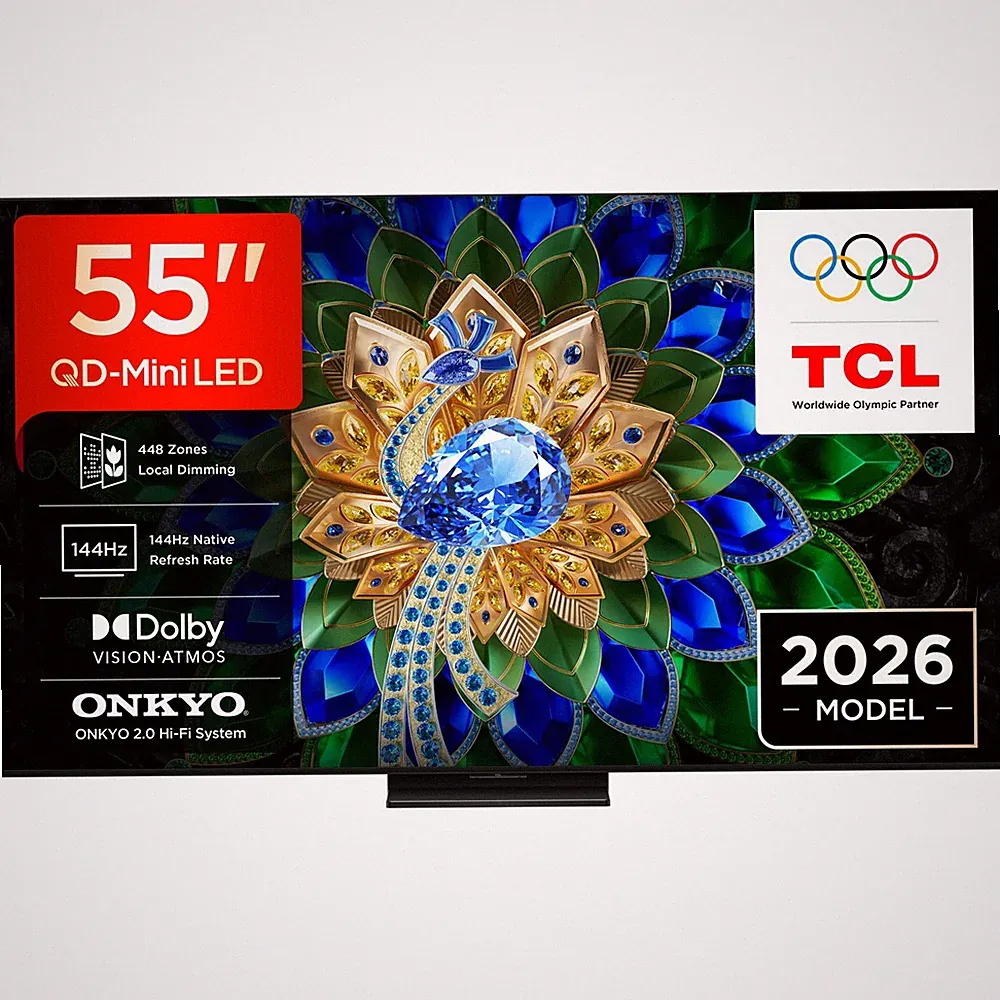 TCL 55A400U QD-Mini LED TV 55 Zoll 4K UHD, HDR, Smart TV, Dolby Atmos, 144 Hz