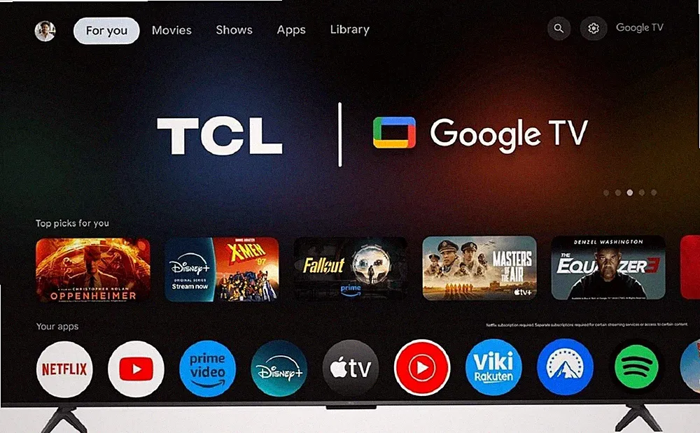 TCL 55MQLED75K, 4K-Fernseher, HDR, QLED, 55 Zoll/138cm, Smart TV, Wlan