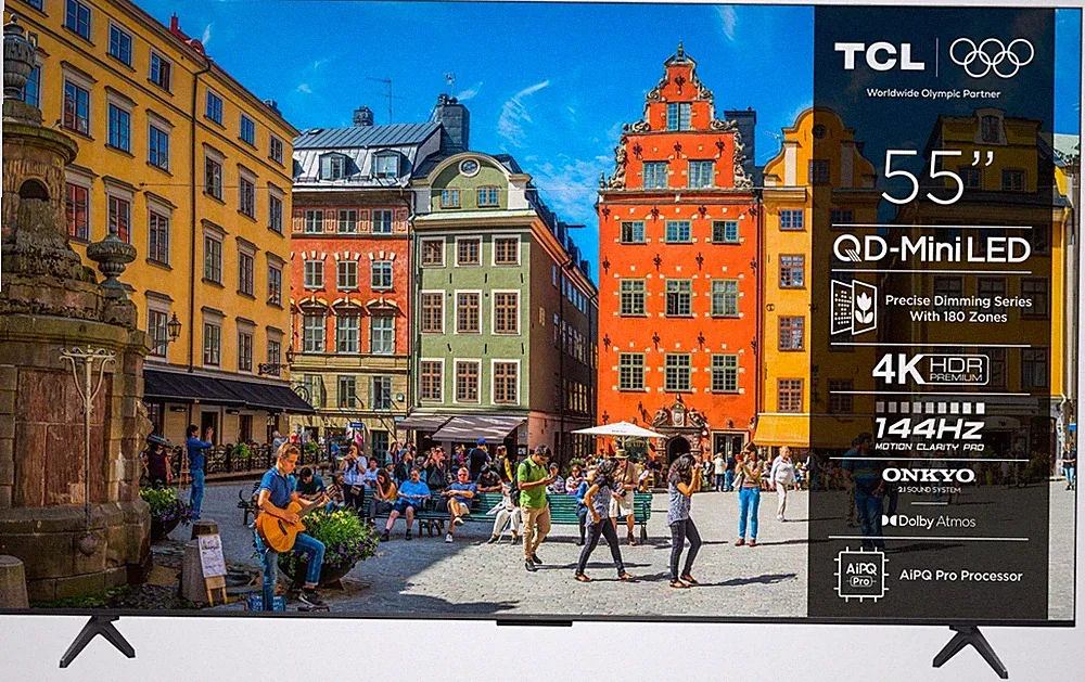 TCL 55MQLED75K MiniLed 139,7 cm (55 Zoll) Fernseher 4K Ultra HD VESA 300 x 300