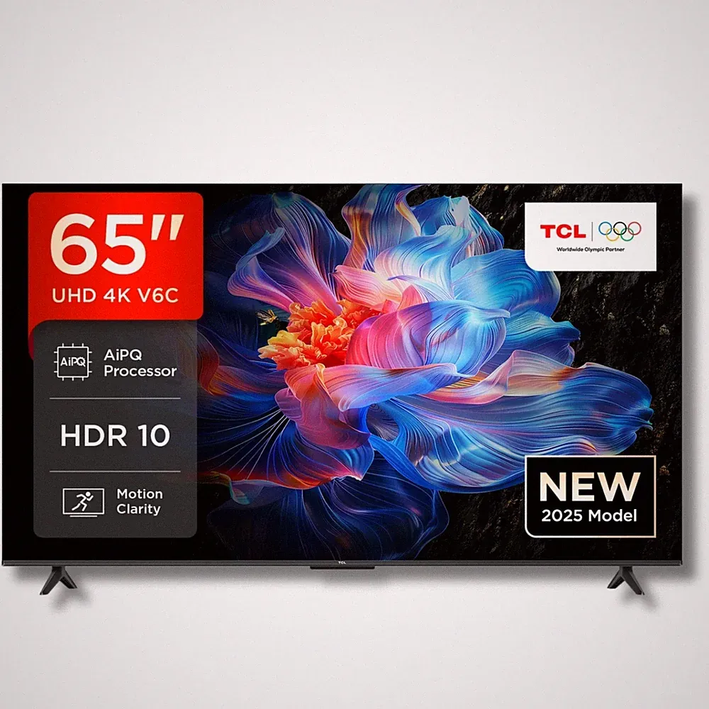 TCL 65 Zoll Smart TV UHD 4K LED WiFi Bluetooth HDR10+ Fernseher Google HVA Dolby