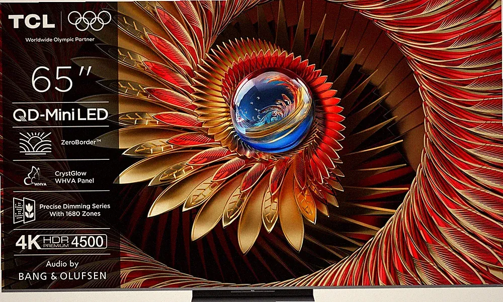 TCL 65C8K Premium QD-Mini LED TV (Flat 65/191cm, 4K UHD, Smart TV)