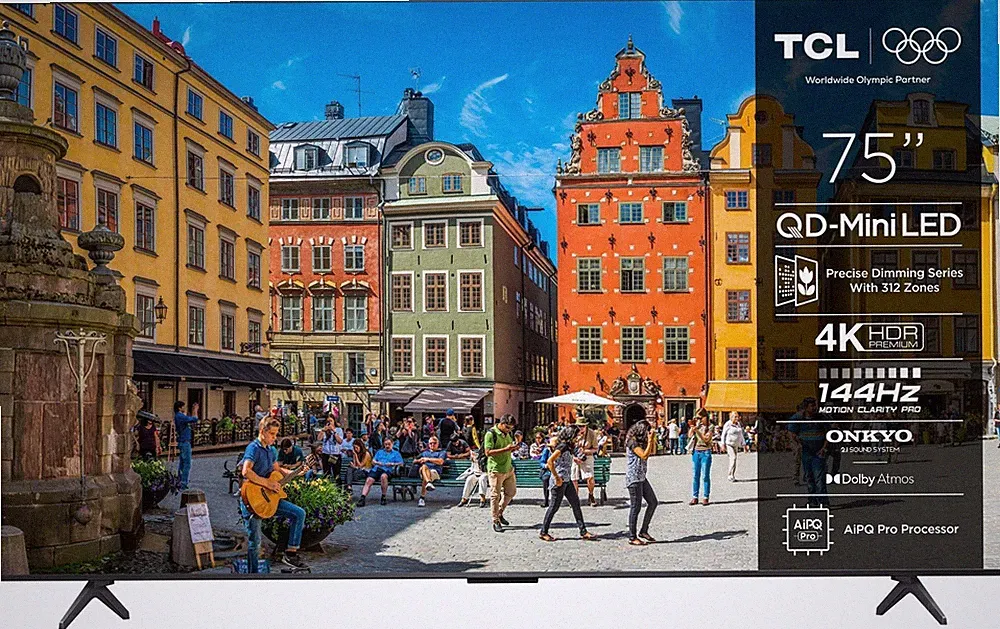TCL 75MQLED75K MiniLed 190,5 cm (75 Zoll) Fernseher 4K Ultra HD VESA 300 x 400