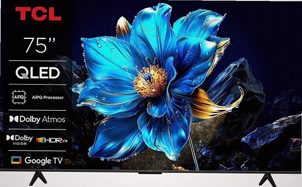 TCL 75P71K 75 Zoll QLED 4K Smart-TV schwarz Hervorragend - Refurbished