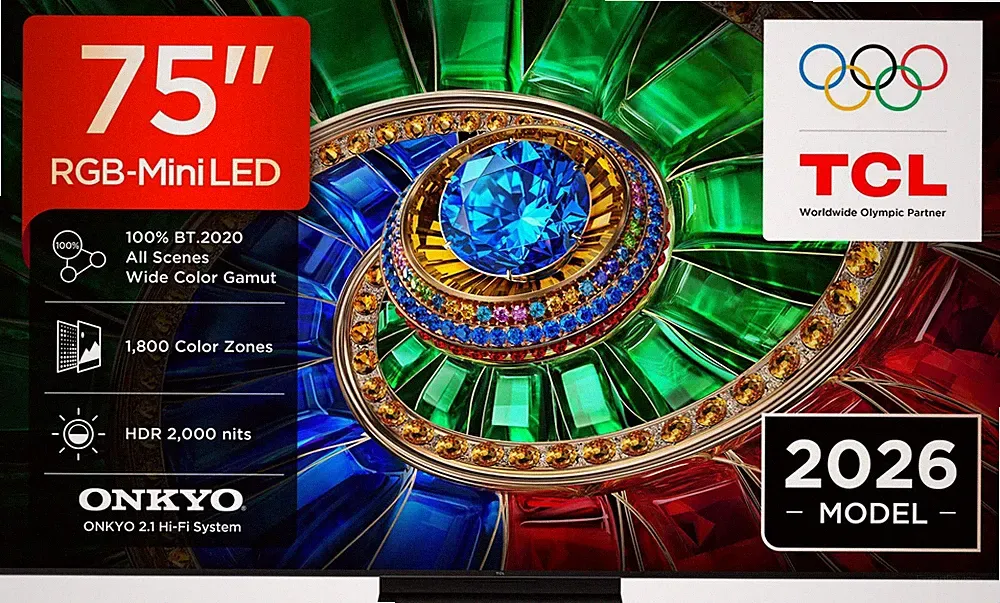 TCL 75RM7L RGB-Mini LED, 75 Zoll (190,5cm), 4K UHD, 144Hz, Smart-TV, IMAX