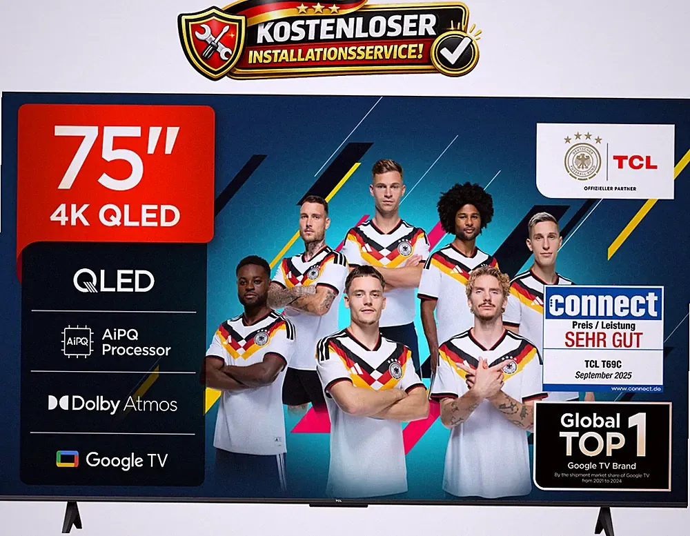 Google TV QLED 75 Zoll