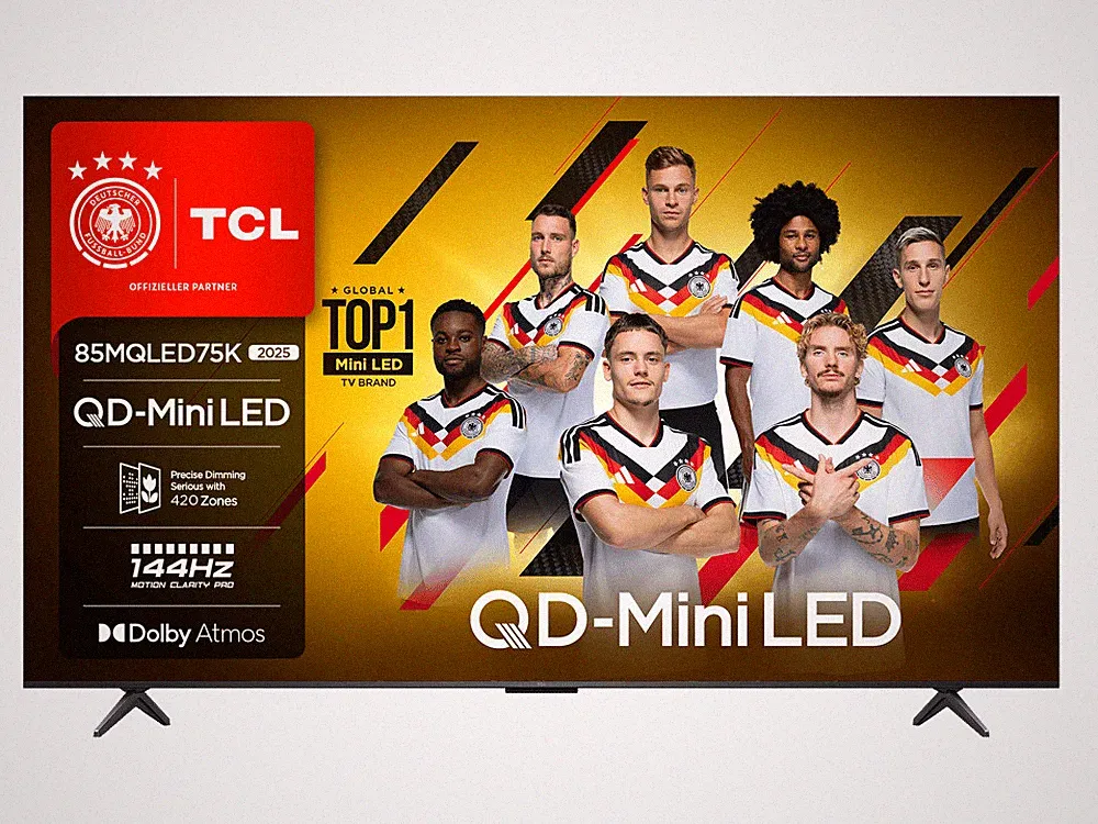 TCL Fernseher 85MQLED75K 85 Zoll 4K Ultra HD QD-Mini LED TV #32103156