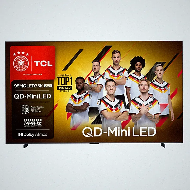 TCL Fernseher 98MQLED75K 98 Zoll 4K Ultra HD QLED Mini LED TV