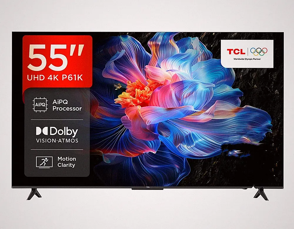 TCL Fernseher Smart TV 55P61K 55 Zoll 139cm Direct LED TV 4K HDR *B-Ware