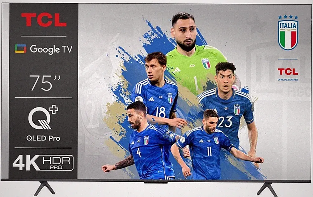 TCL QLED Pro Smart TV 75C655 75 Zoll 4K UHD LED HDR Google TV Schwarz Fernseher