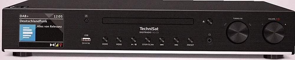 TechniSat DAB+ Hi-Fi-Komponente DIGITRADIO143CD sw Radios 0000/3989 DAB+