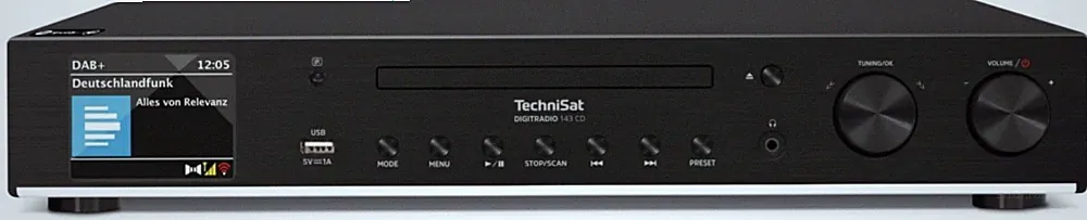 TechniSat DAB+ Hi-Fi-Komponente DIGITRADIO143CD sw Radios 0000/3989 DAB+