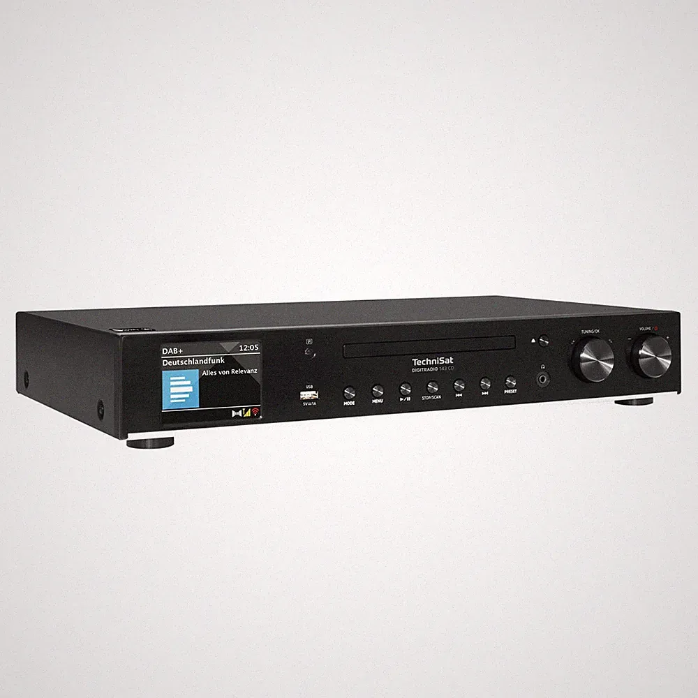 TechniSat DigitRadio 143 CD Audiosystem Schwarz 0000/3989
